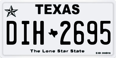 TX license plate DIH2695