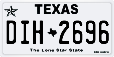 TX license plate DIH2696