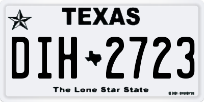 TX license plate DIH2723