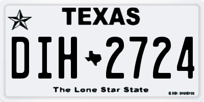 TX license plate DIH2724