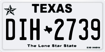 TX license plate DIH2739