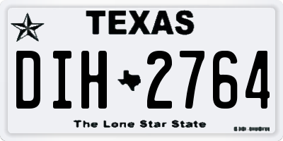 TX license plate DIH2764