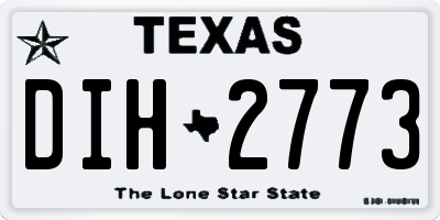 TX license plate DIH2773