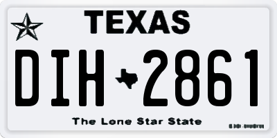TX license plate DIH2861