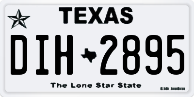 TX license plate DIH2895