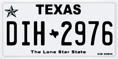 TX license plate DIH2976