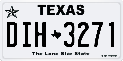 TX license plate DIH3271