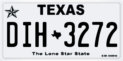 TX license plate DIH3272