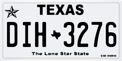 TX license plate DIH3276