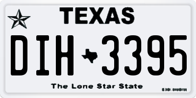 TX license plate DIH3395