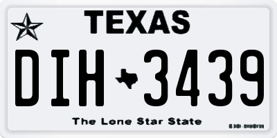 TX license plate DIH3439