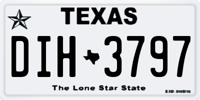 TX license plate DIH3797