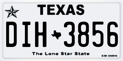 TX license plate DIH3856