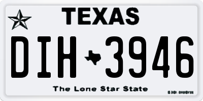 TX license plate DIH3946