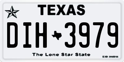 TX license plate DIH3979