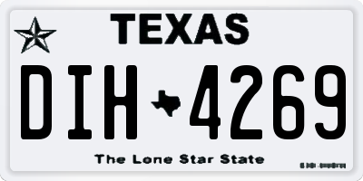TX license plate DIH4269
