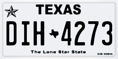 TX license plate DIH4273