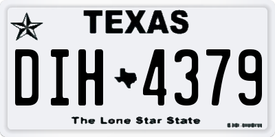 TX license plate DIH4379