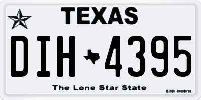 TX license plate DIH4395