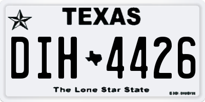 TX license plate DIH4426