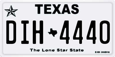 TX license plate DIH4440