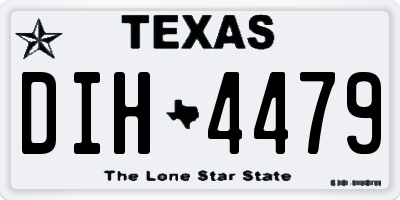 TX license plate DIH4479