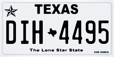 TX license plate DIH4495