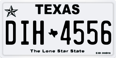 TX license plate DIH4556