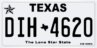 TX license plate DIH4620