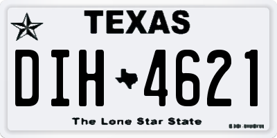 TX license plate DIH4621