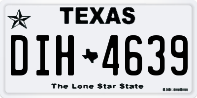 TX license plate DIH4639