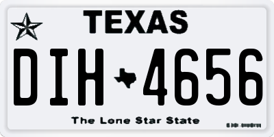 TX license plate DIH4656