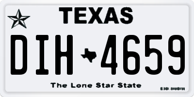 TX license plate DIH4659