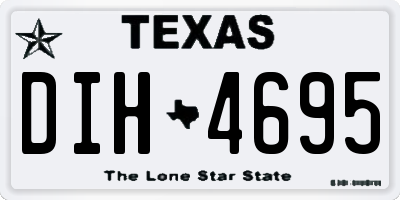 TX license plate DIH4695