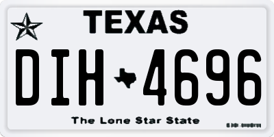 TX license plate DIH4696