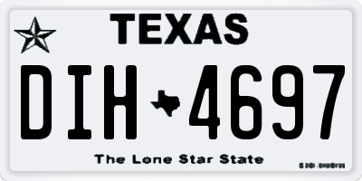 TX license plate DIH4697