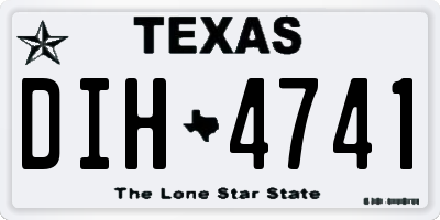 TX license plate DIH4741