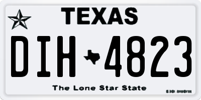 TX license plate DIH4823