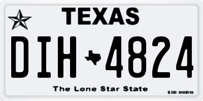 TX license plate DIH4824