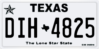 TX license plate DIH4825