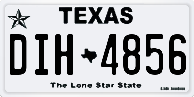 TX license plate DIH4856