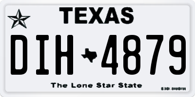 TX license plate DIH4879