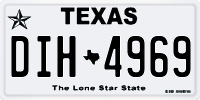 TX license plate DIH4969