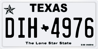 TX license plate DIH4976