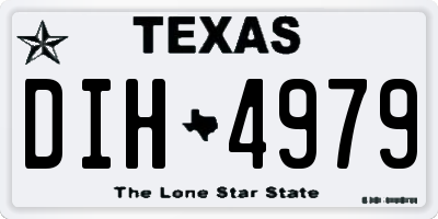 TX license plate DIH4979