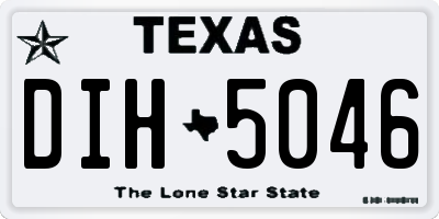 TX license plate DIH5046