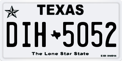 TX license plate DIH5052