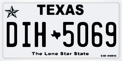 TX license plate DIH5069