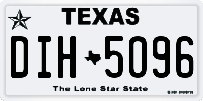 TX license plate DIH5096