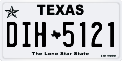 TX license plate DIH5121
